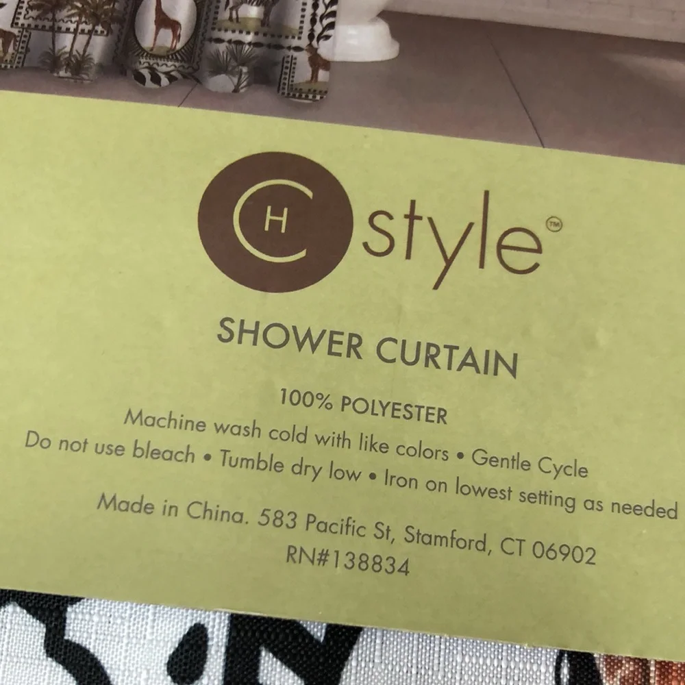 Tropical Safari Shower Curtain Set